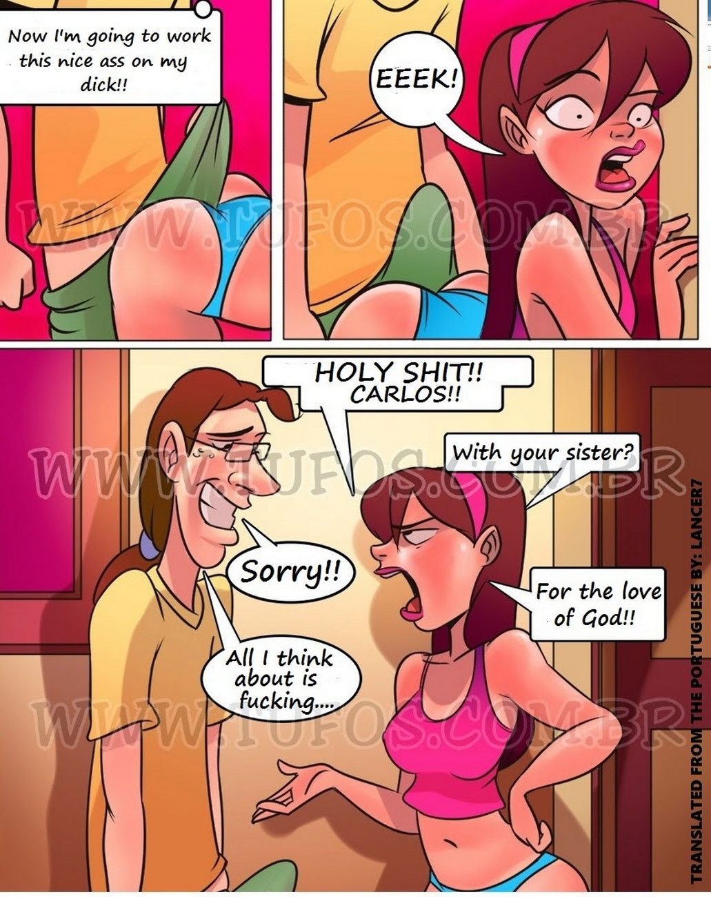 Порно Комиксы Инцест Похотливая Семейка 86
