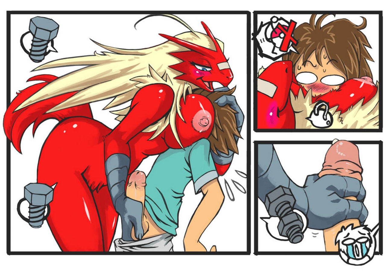 Blaziken and trainer porn comic