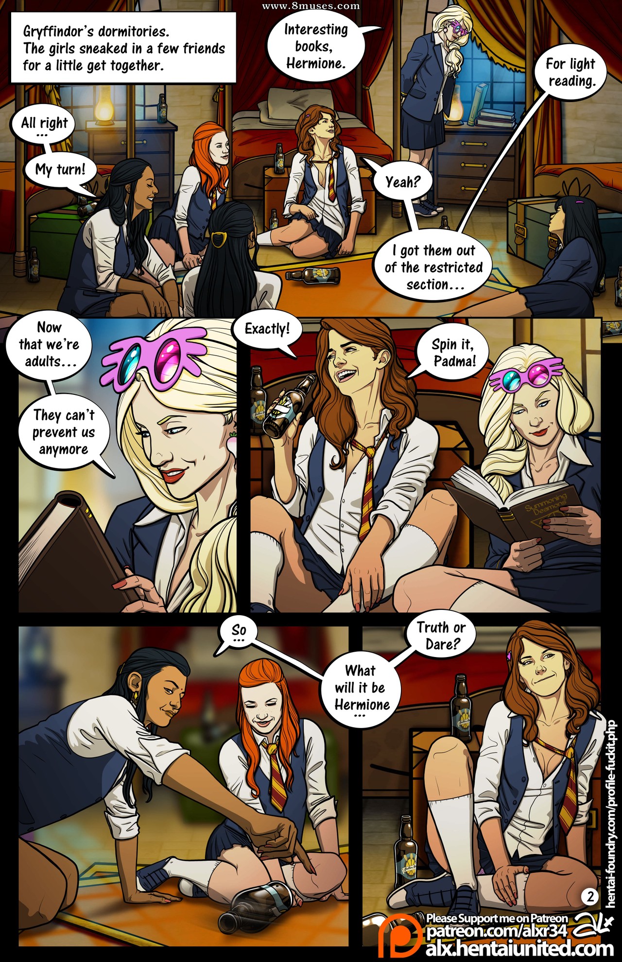 Harry Potter - Meanwhile in Hogwarts - Truth or Dare Issue 1 - 8muses Comics  - Sex Comics and Porn Cartoons