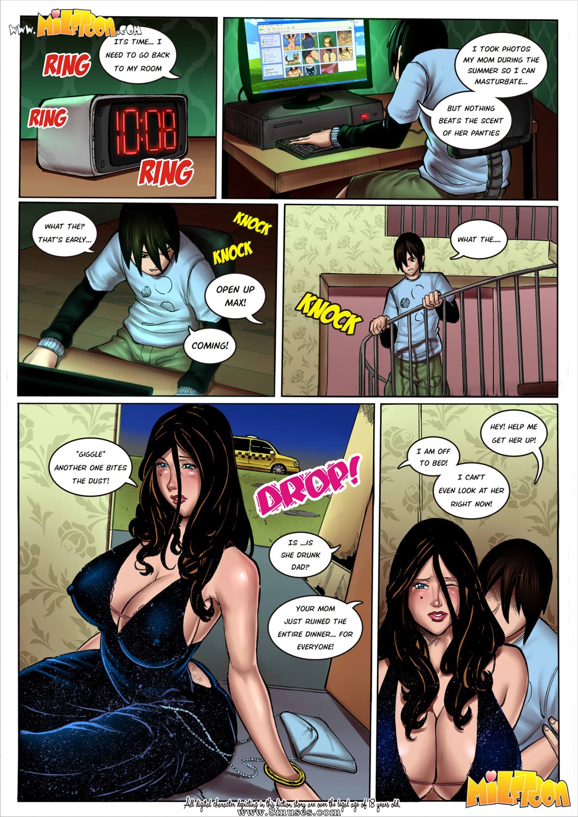 Drugged Cartoon Sex - My sleeping drunk mother Issue 1 - Milftoon Comics | Free porn comics -  Incest Comics