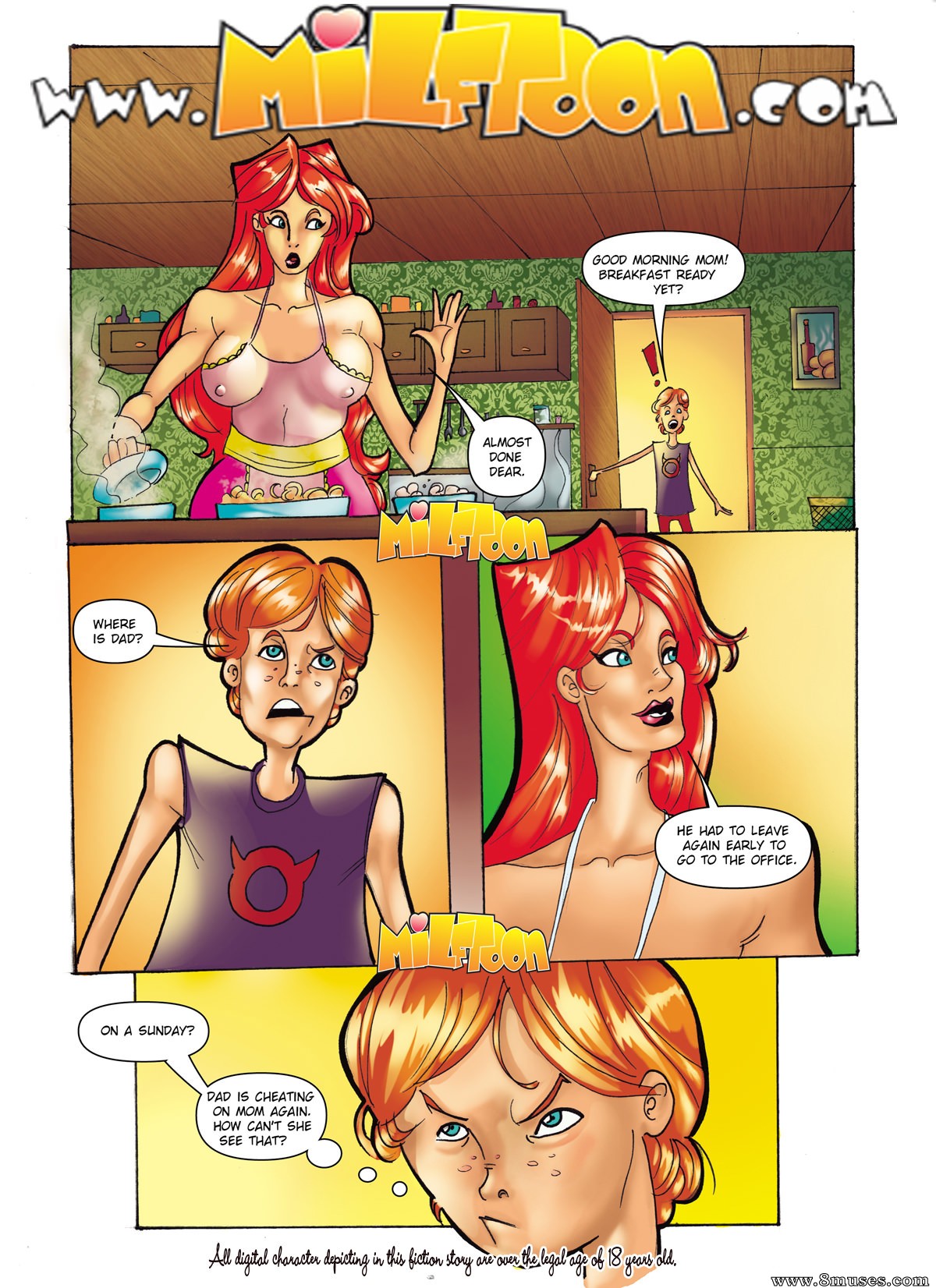 1200px x 1652px - Dream redhead mom Issue 1 - Milftoon Comics | Free porn comics - Incest  Comics