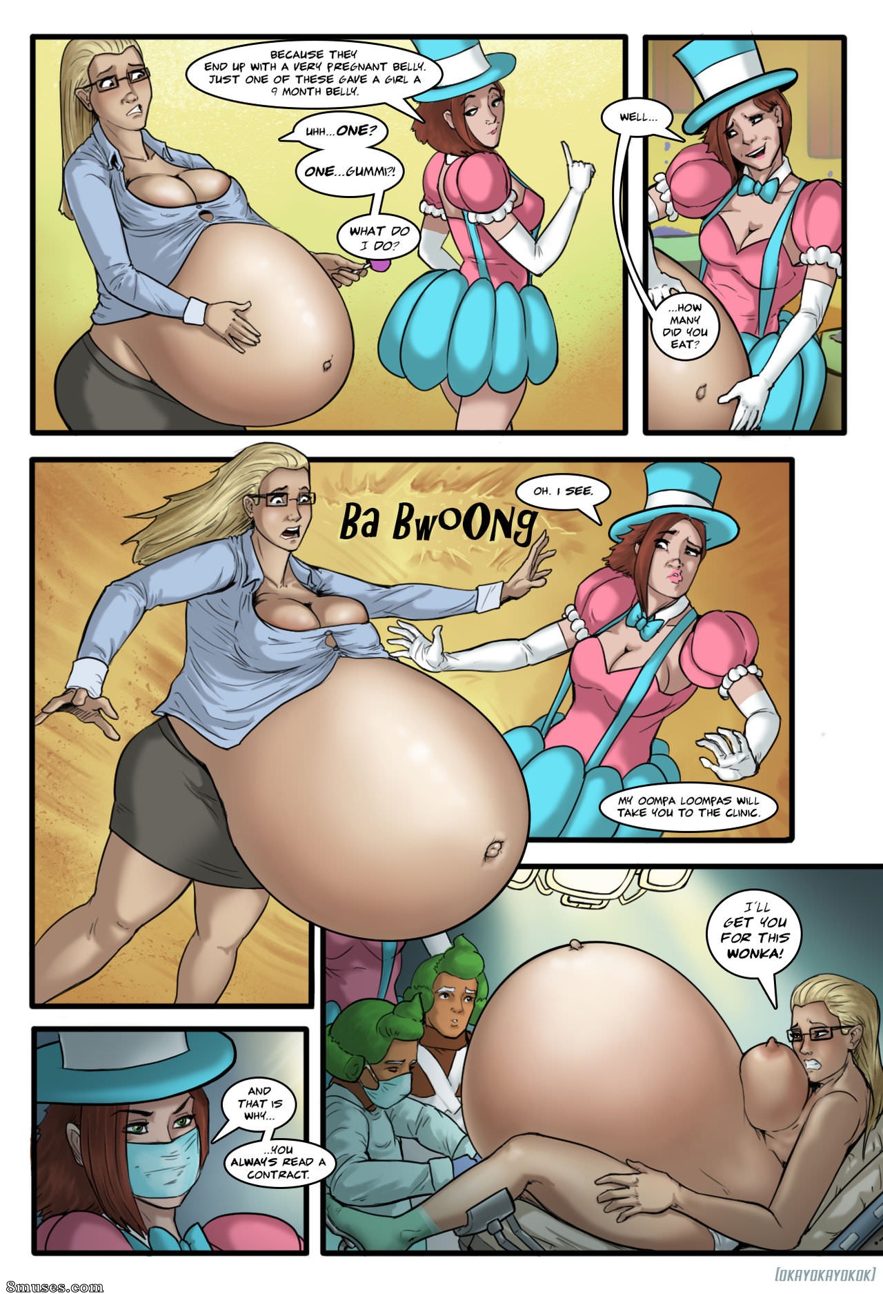 Oversized pregnant belly porn comic