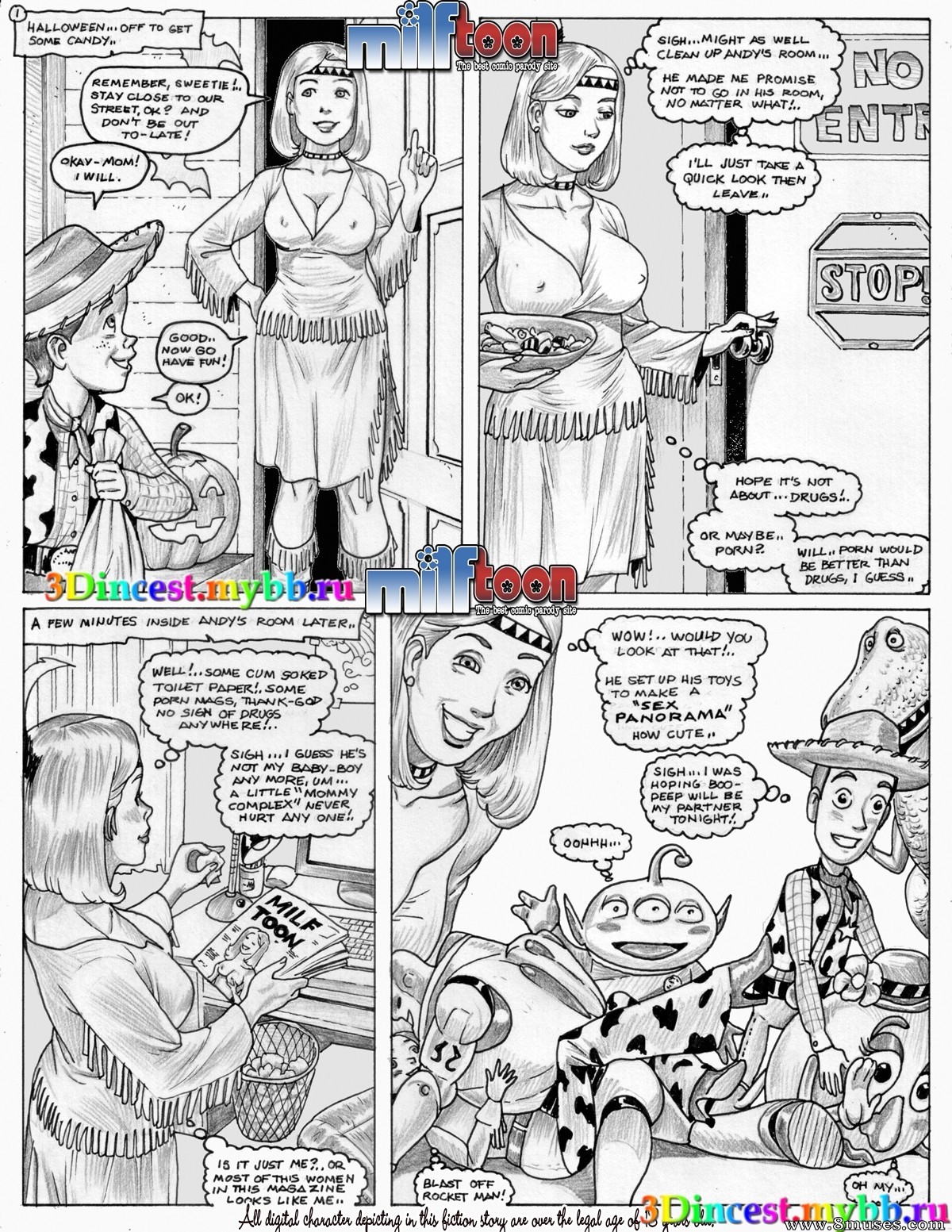 Human Toy Story Porn - Toy Story Porn Issue 1 - Milftoon Comics | Free porn comics - Incest Comics