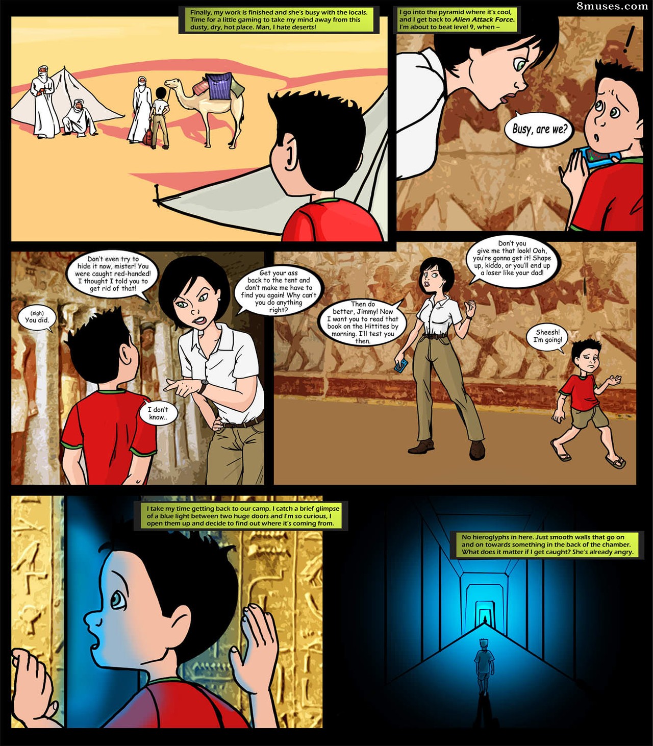 Egyptian magic comic