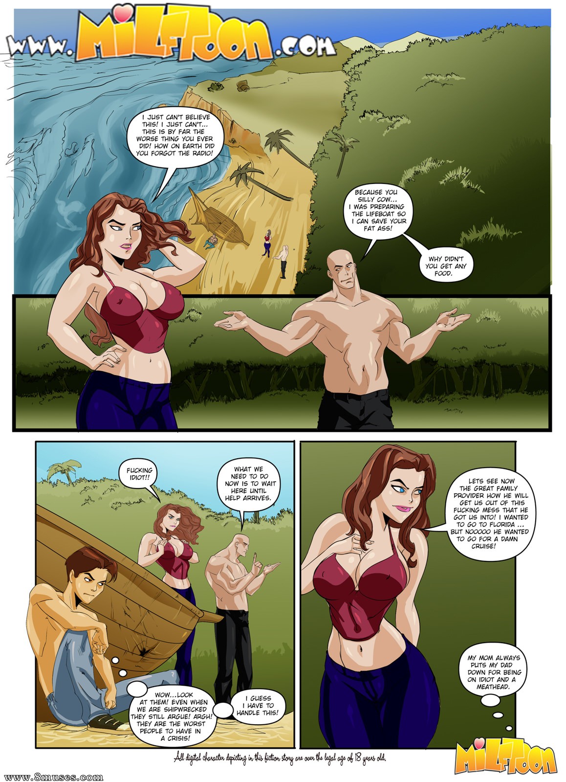 Earthly paradise with a redhead milftoon Issue 1 - Milftoon Comics | Free porn  comics - Incest Comics