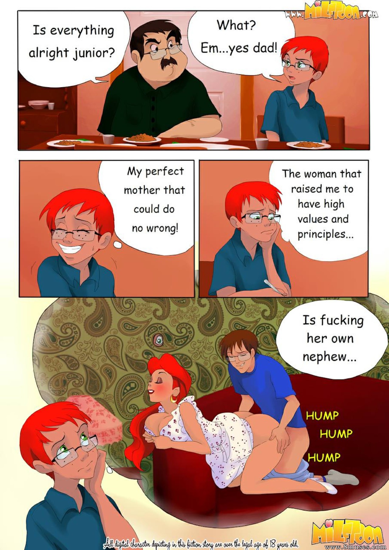 Nympho: sneaking incest Issue 1 - Milftoon Comics | Free porn comics -  Incest Comics