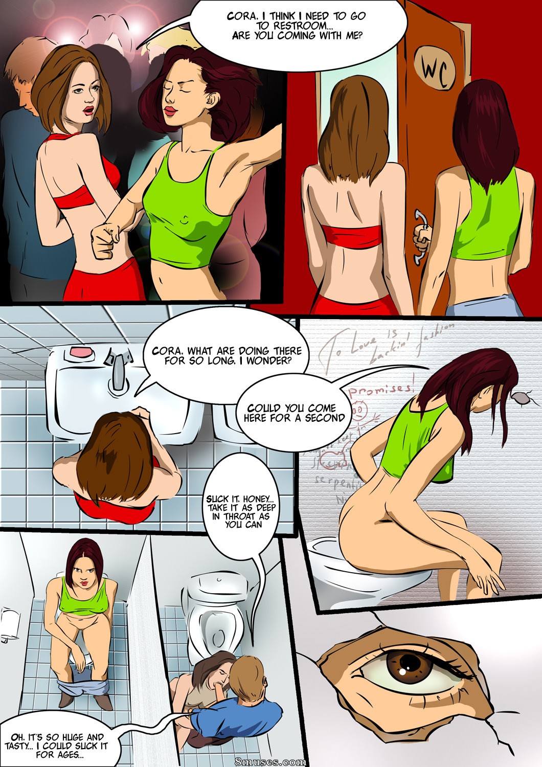 Cartoon Porn Toilet - Night Club Toilet Issue 1 - 8muses Comics - Sex Comics and Porn Cartoons
