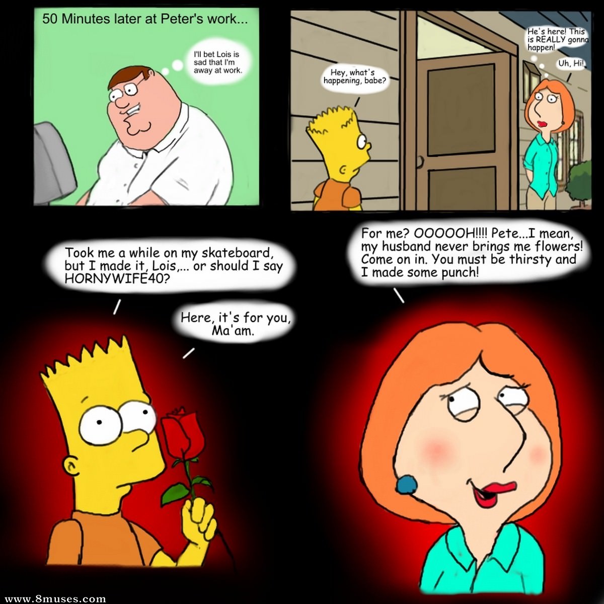 Family Guy Porn Comic Strips - Family Guy Bart simpson and Lois Griffin fucking Issue 1 - 8muses Comics -  Sex Comics and Porn Cartoons