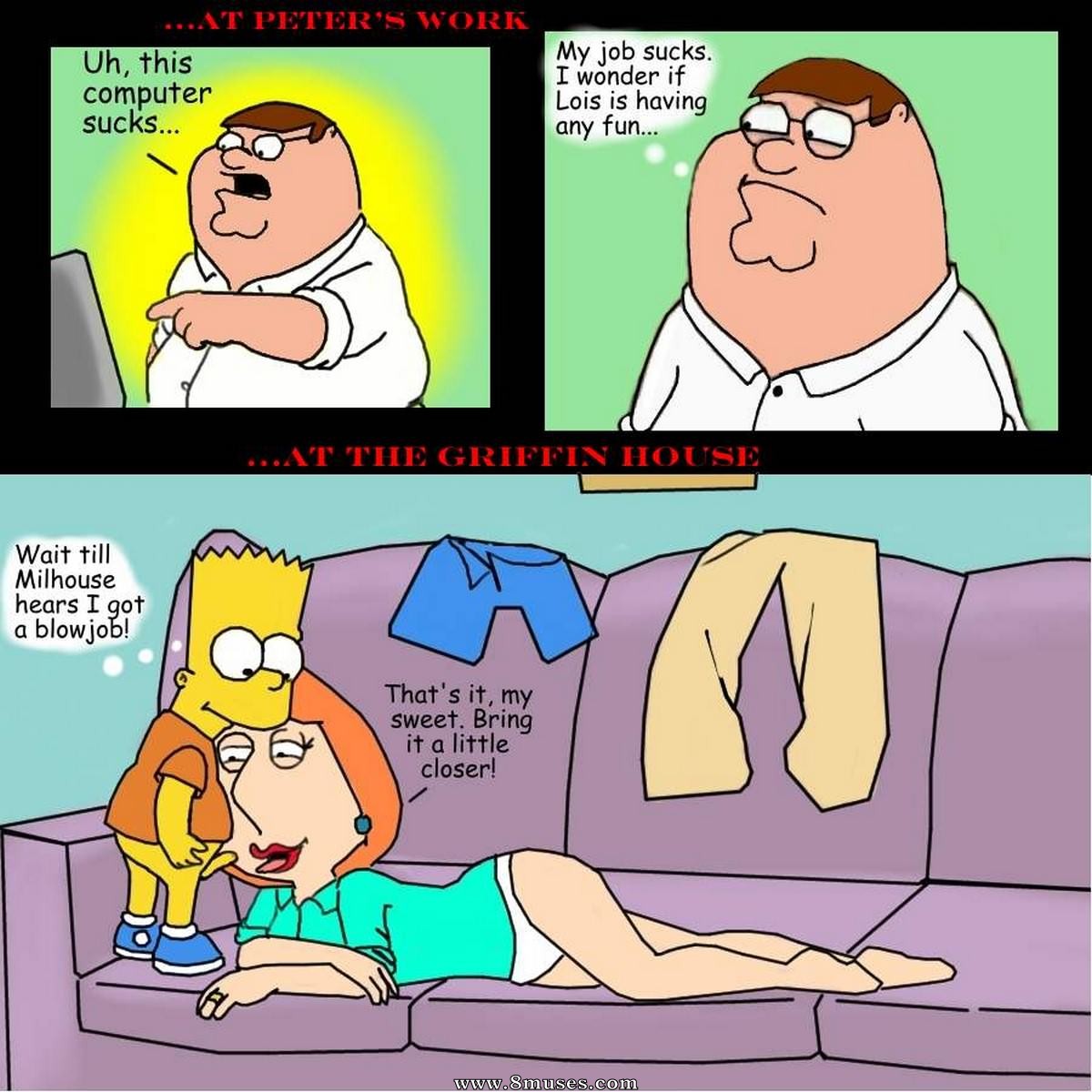Family Guy Lois Porn Comic Strip - Family Guy Bart simpson and Lois Griffin fucking Issue 1 - 8muses Comics -  Sex Comics and Porn Cartoons