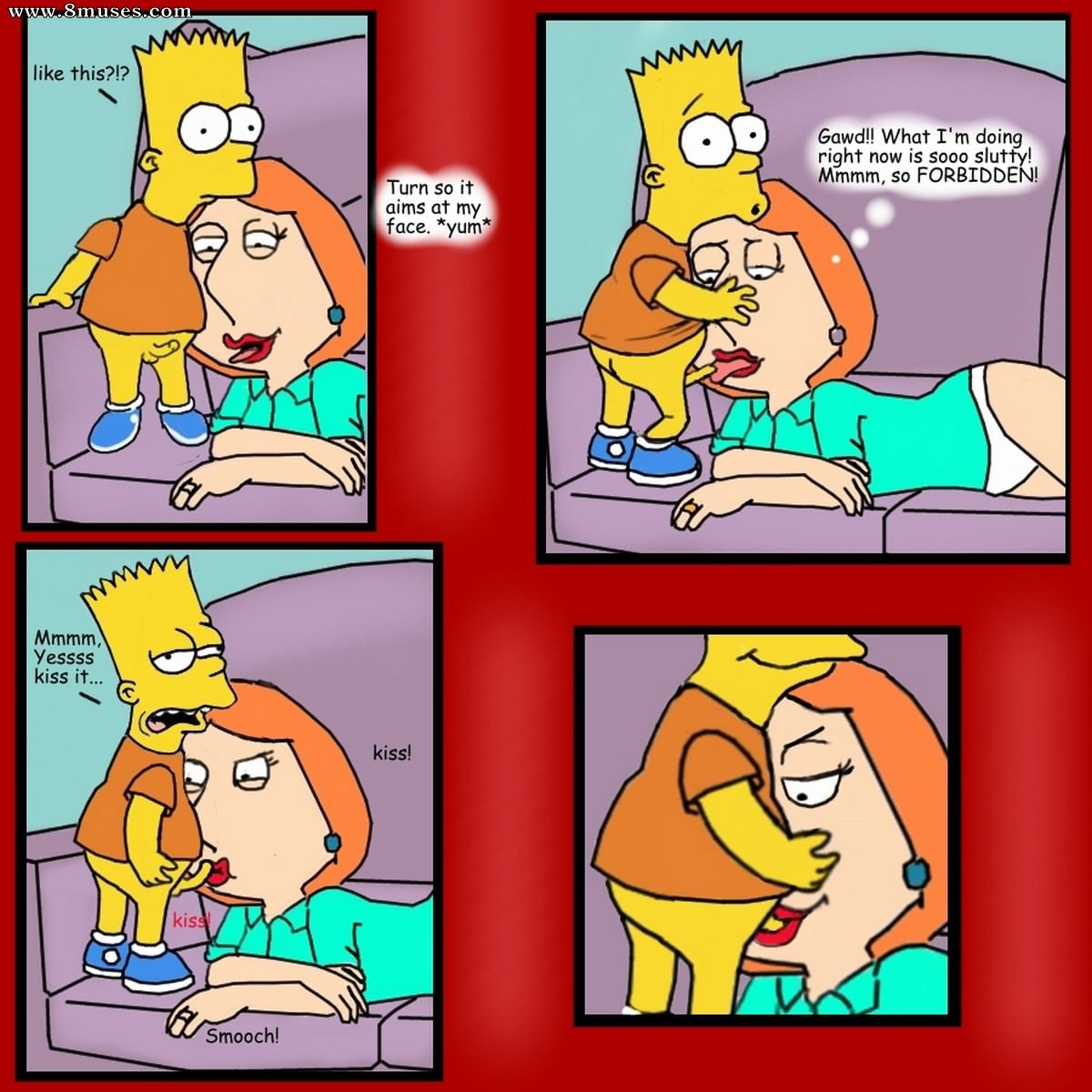Bart simpson and lois griffin porn comics