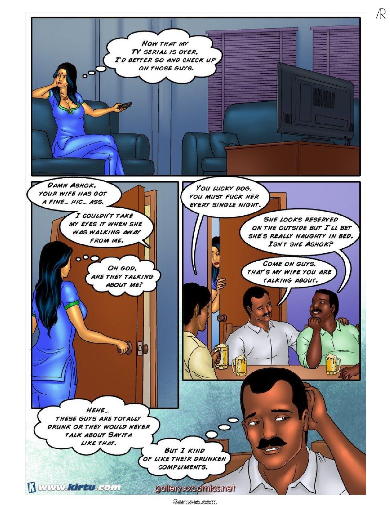 Drunk Wife Cartoons - Savita Bhabhi Issue 37 - 8muses Comics - Sex Comics and Porn Cartoons