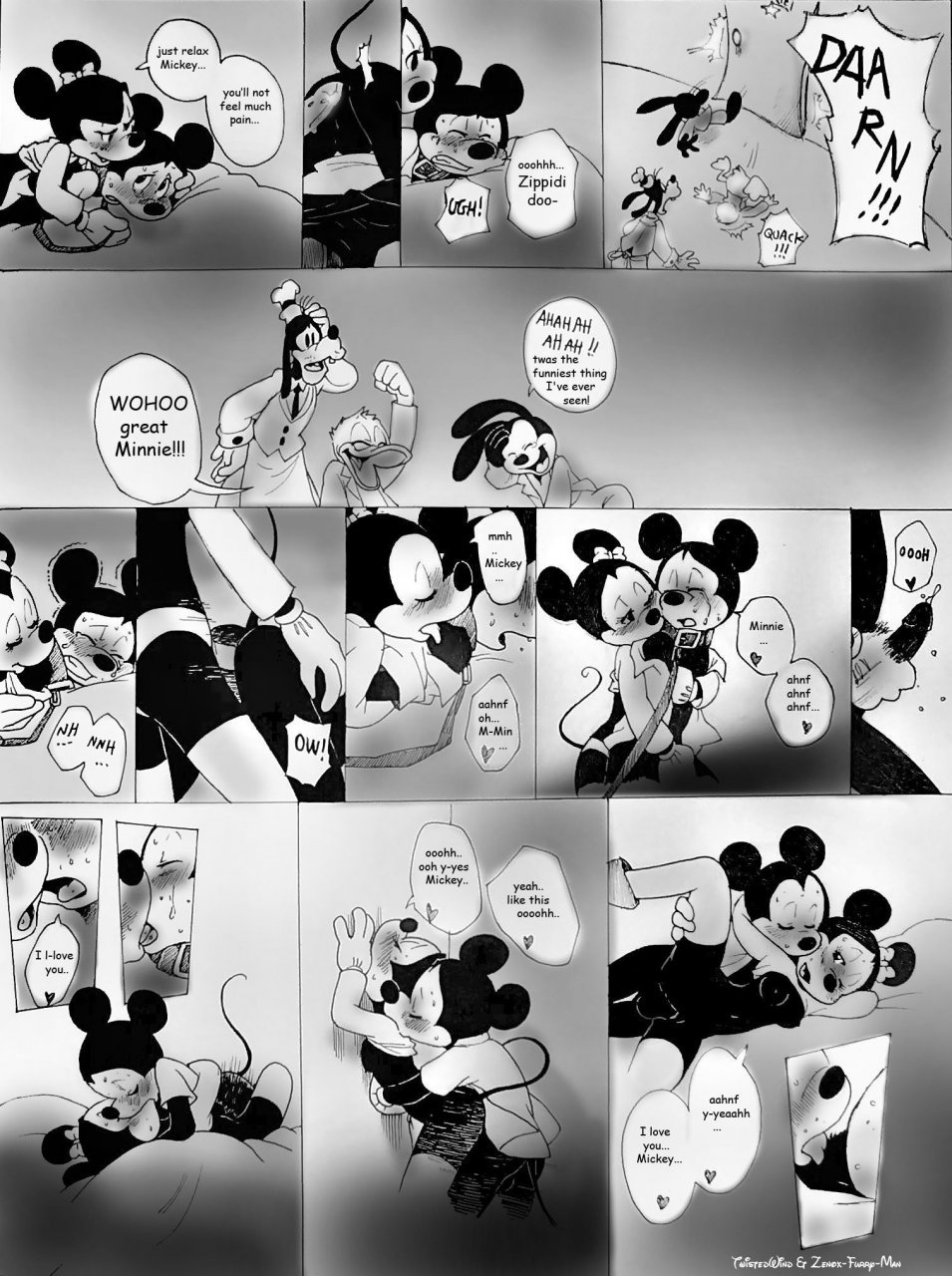 Mickey and minnie porn