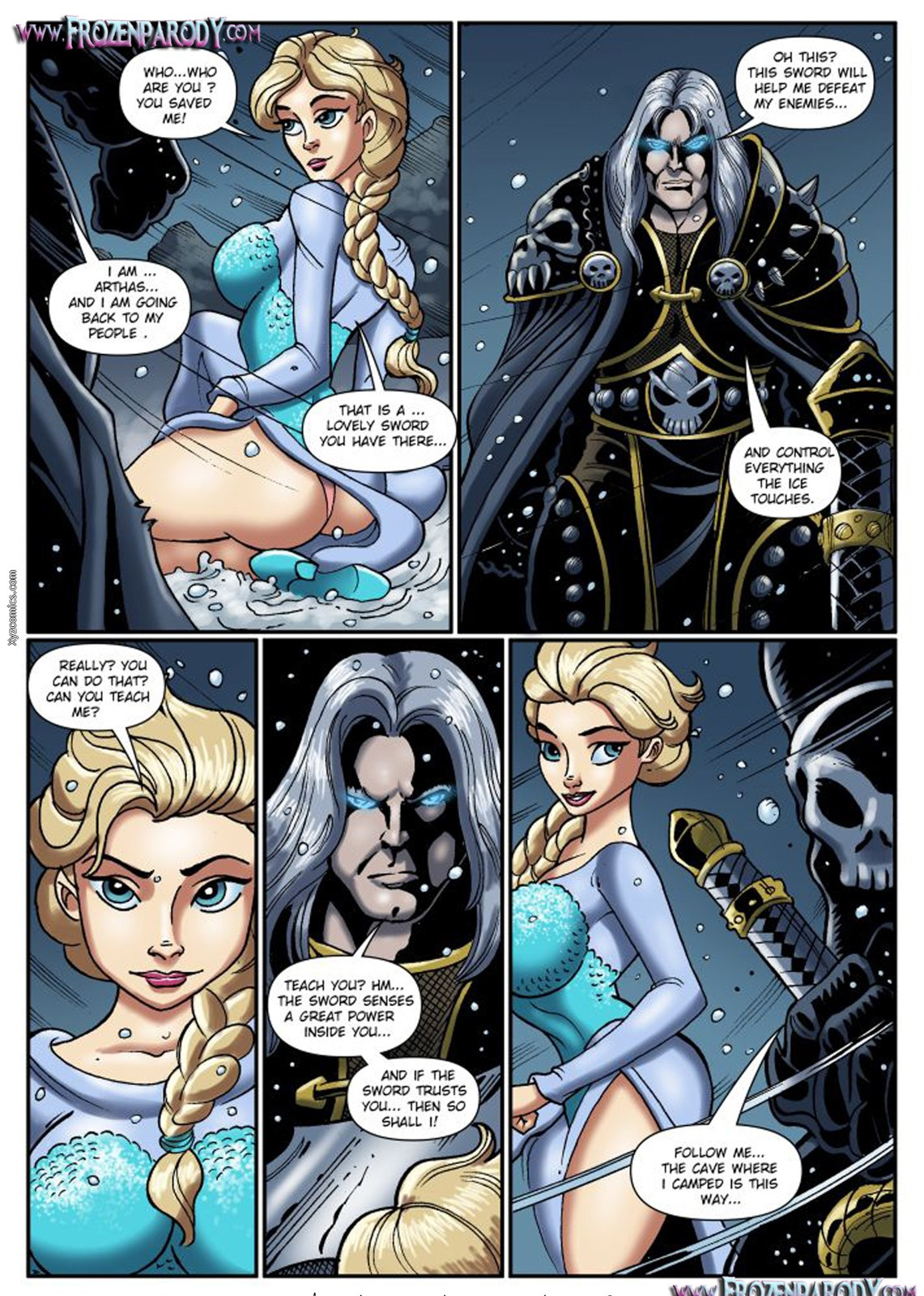 Frozen Porn Comics Captions - Frozen Porn: Elsa fucking like a slut - Multporn Comics & Hentai manga