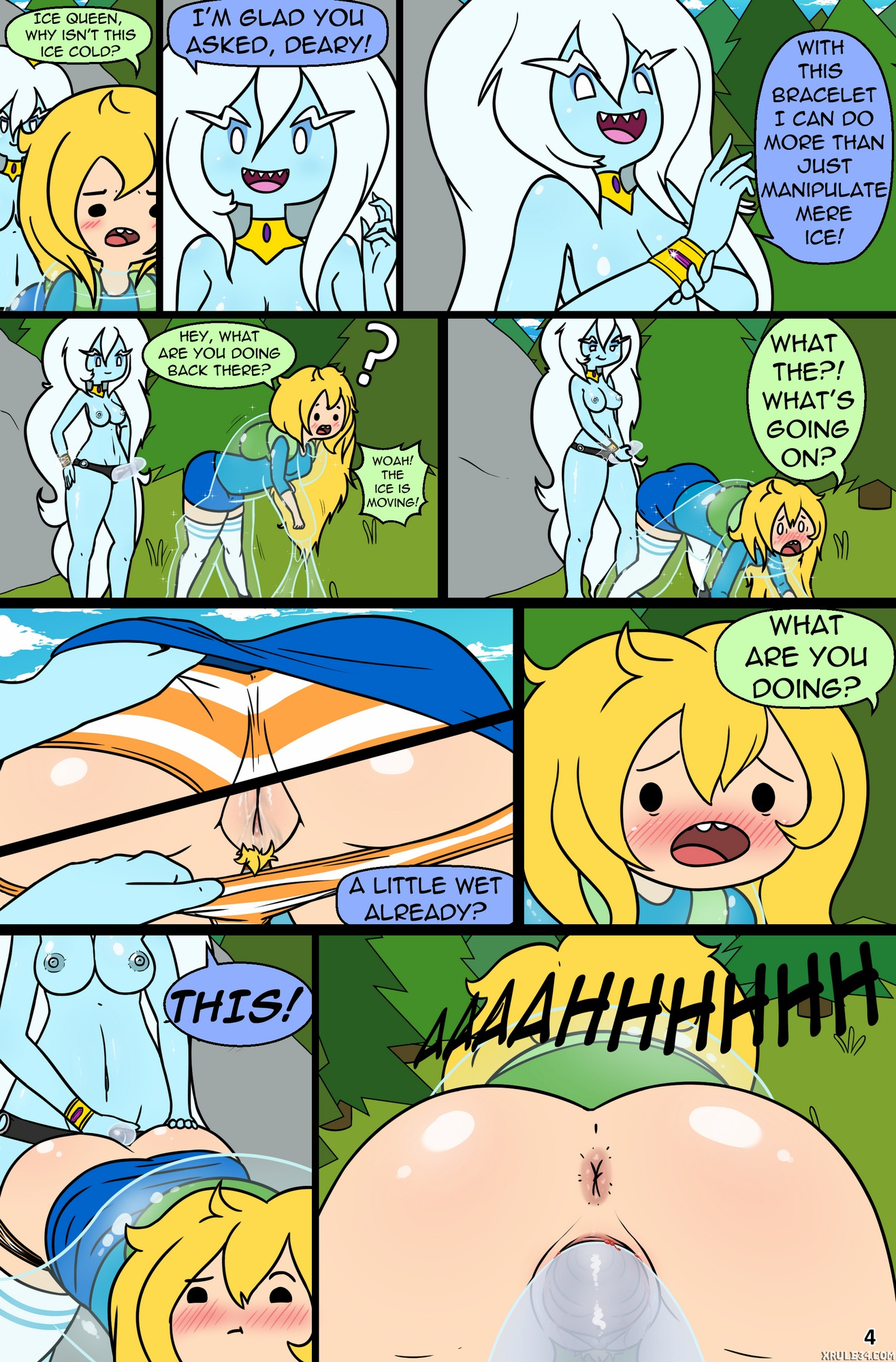 Fionna Adventure Time Porn Caption - Adventure Time Porn: Fionna fucking on the ice princess - Multporn Comics &  Hentai manga