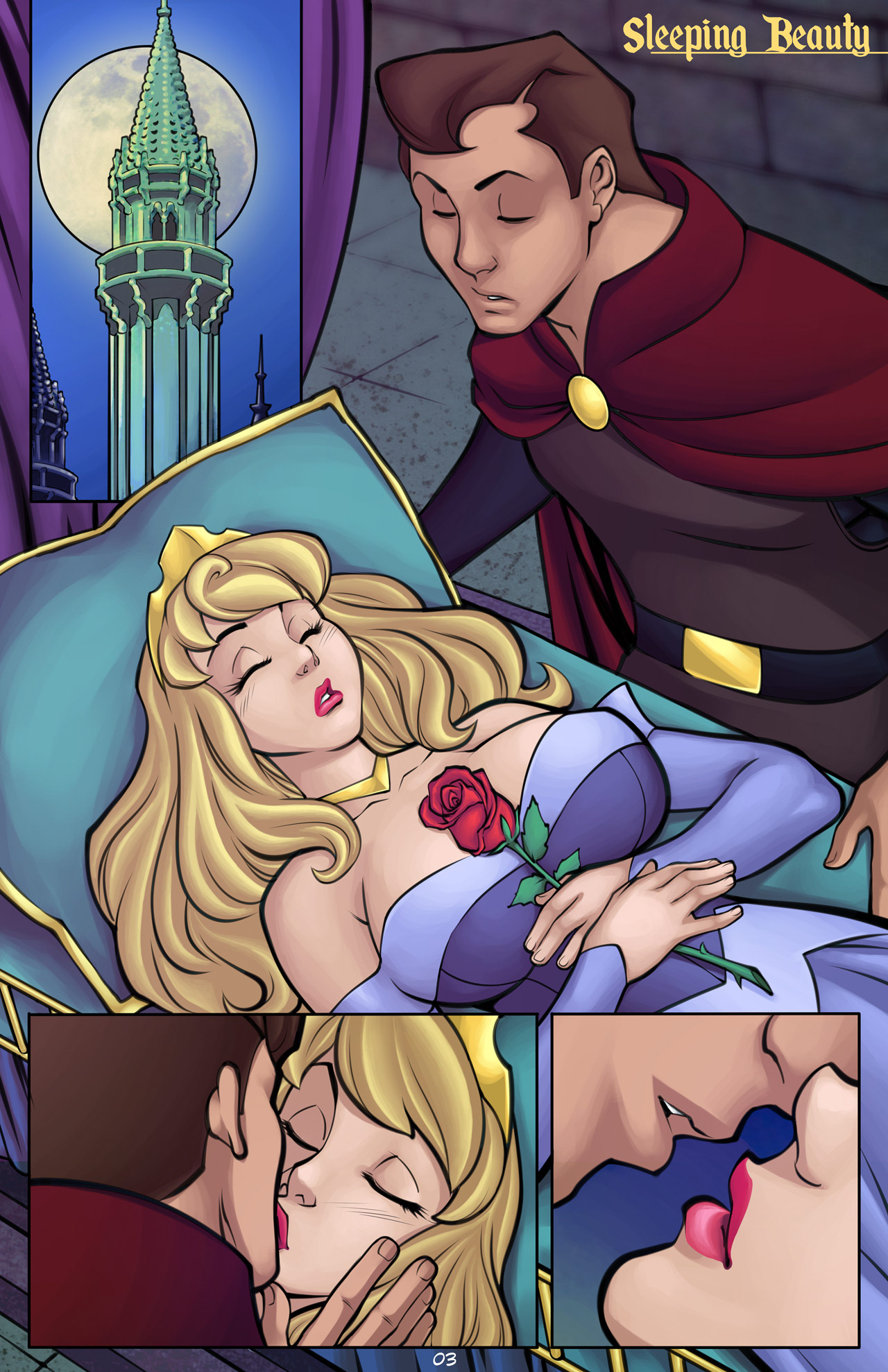 Cartoon sleeping beauty porn