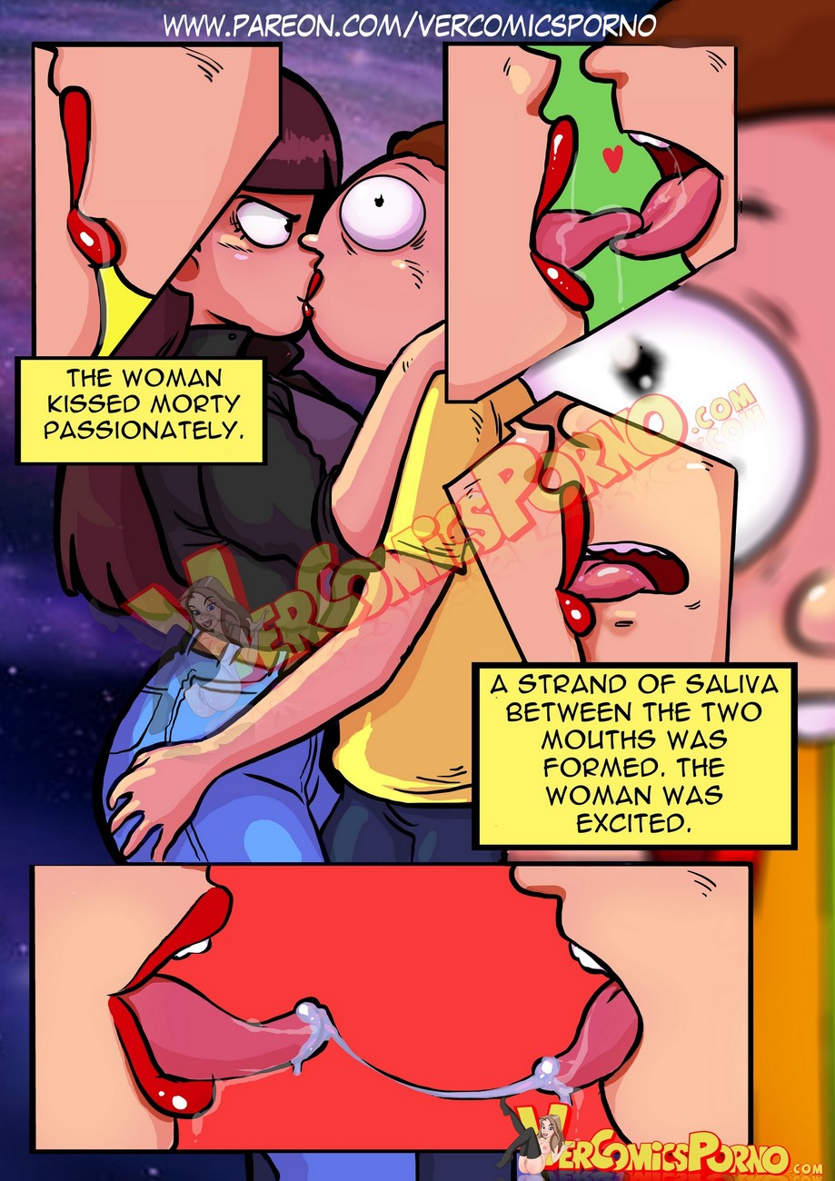 Rick x morty first kiss comic