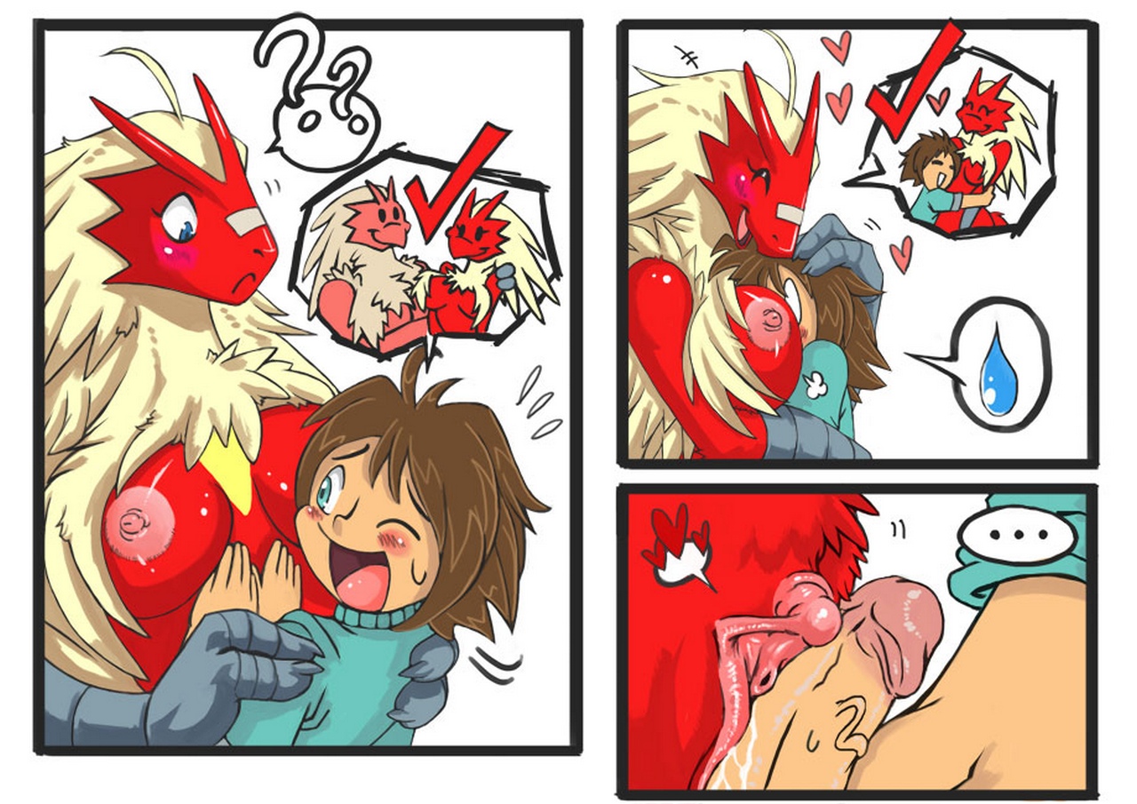 Blaziken and trainer porn comic
