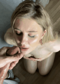 Blonde Spread Gif Porn - Horny blonde getting a good load of milk all over her face in a hot facial  cumshot - PornGifs.xxx