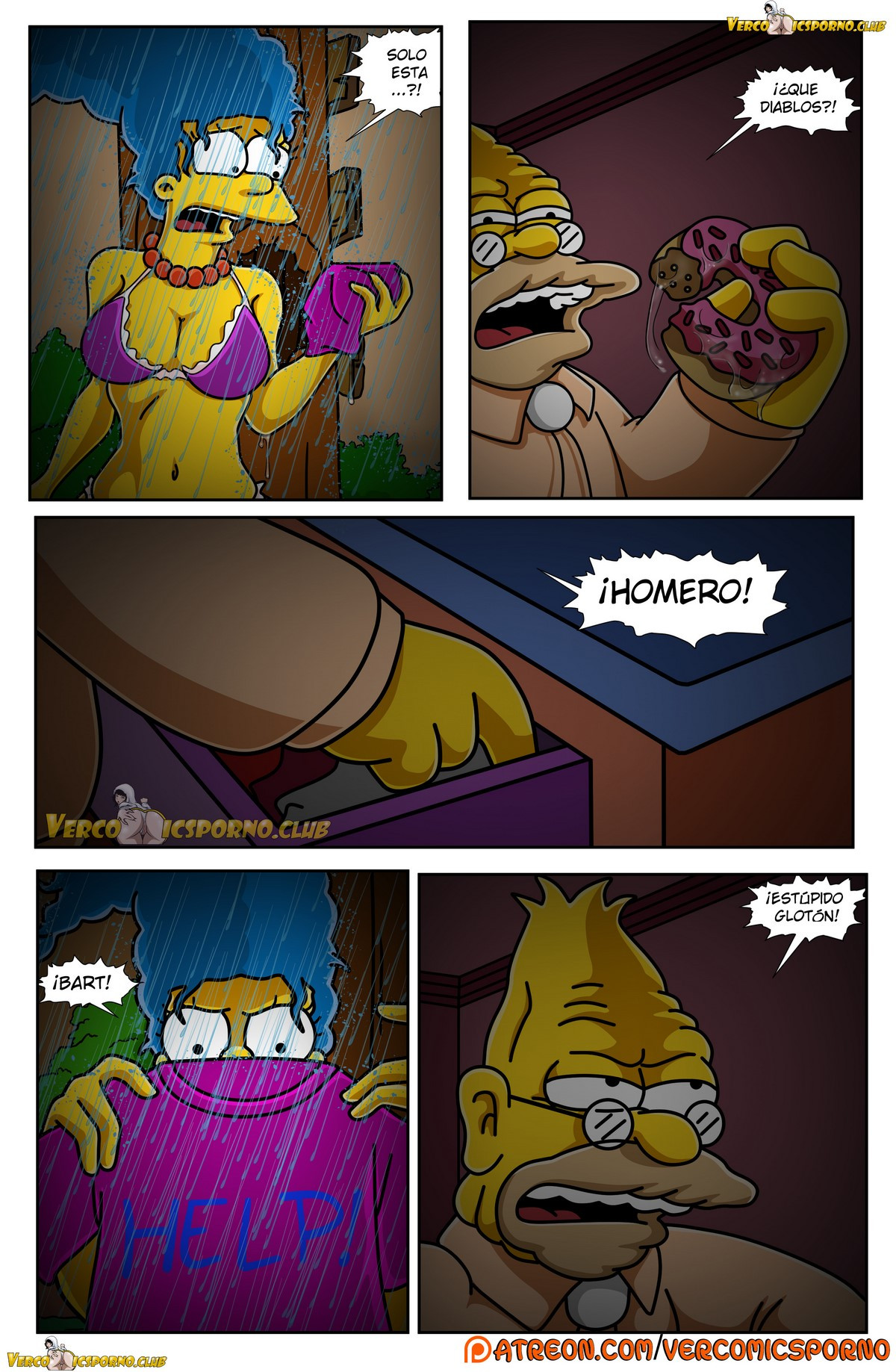 Comic porno simpson el abuelo