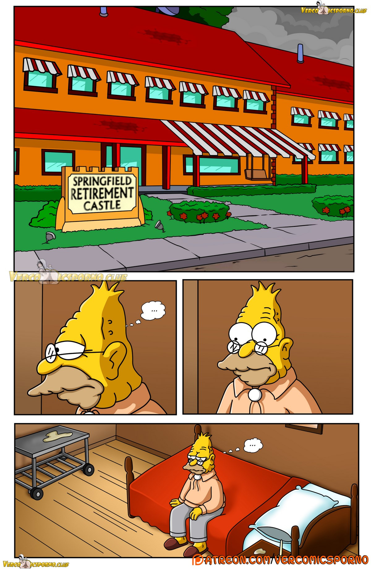 El jefe de homero se folla a marge comic porno