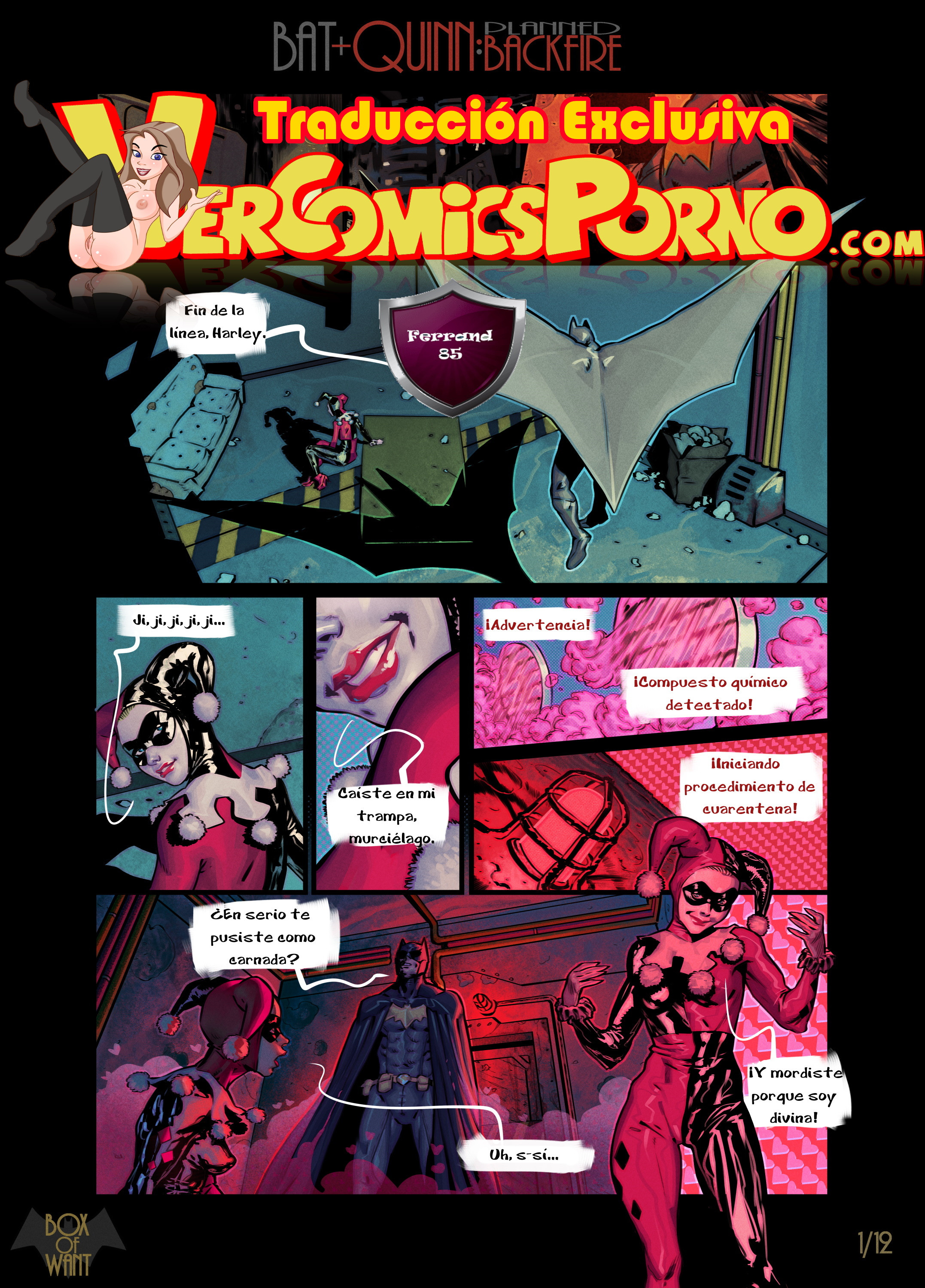 Harley Queen Hentai Cartoon Porn - Batman y Harley Quinn: Fantasias de una noche - Vercomicsporno