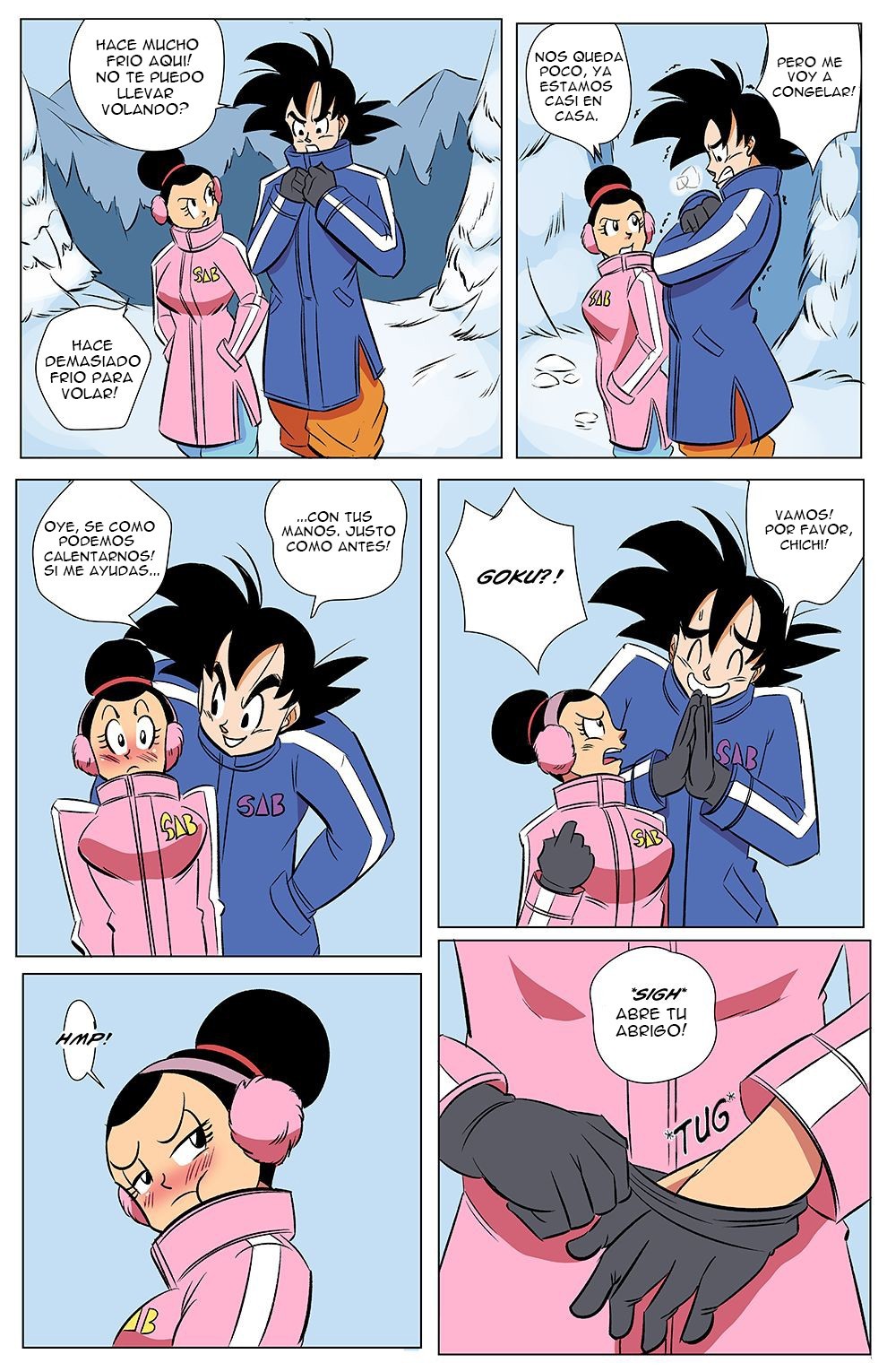 Goku y Milk xxx - Vercomicsporno DBZ