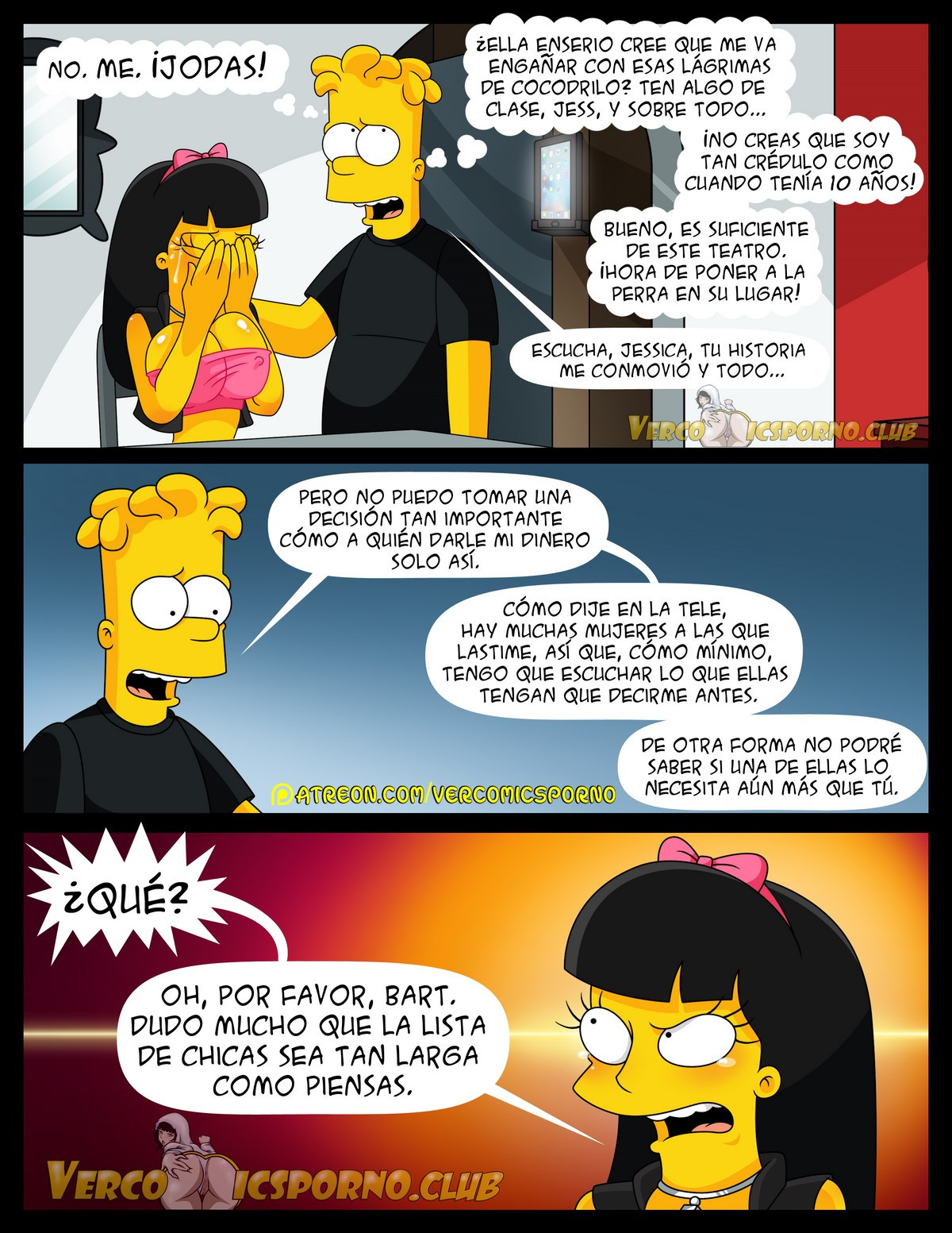 Jessica lovejoy and bart simpson comic porn